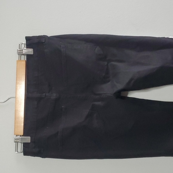 New York & Company Jeans Womens Size 6 Black White Side Stripe Fabric Comfy - Picture 7 of 14